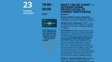 Persecución penal internacional de la trata de seres humanos — ¿Qué se puede mejorar? — International Prosecution Of Human Trafficking — What can be done?