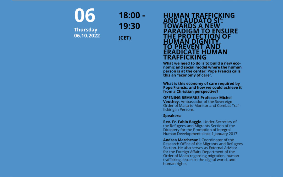 Laudato Si’: На пути к новой парадигме для предотвращения и искоренения торговли людьми — Что такое экономика заботы?