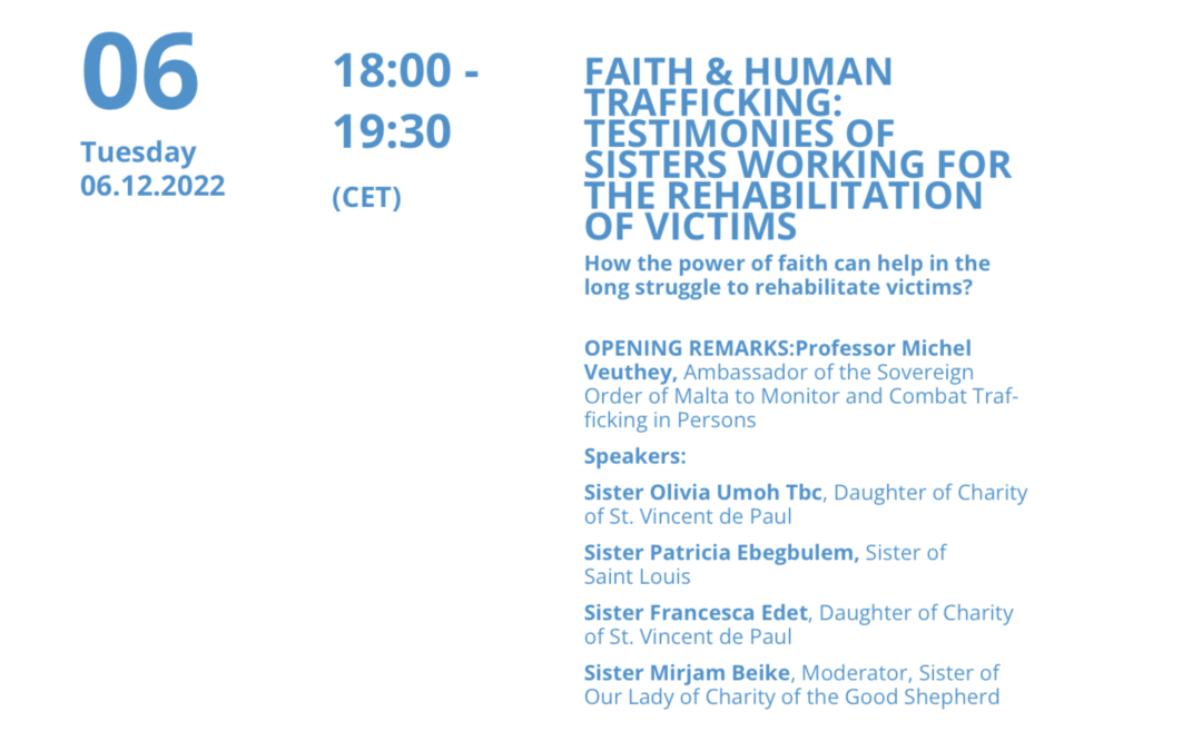 Faith and fight against human trafficking: testimonies of sisters working for the rehabilitation of victims